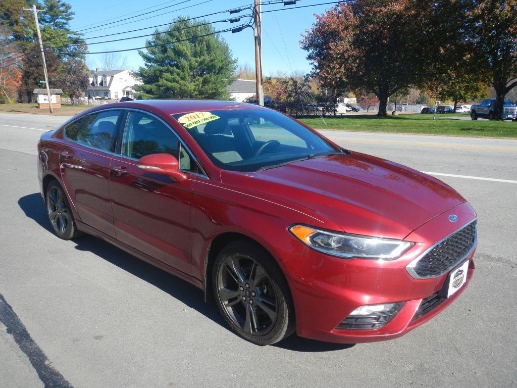 Red 2017 Ford Fusion Sedan All-Wheel Drive Automatic