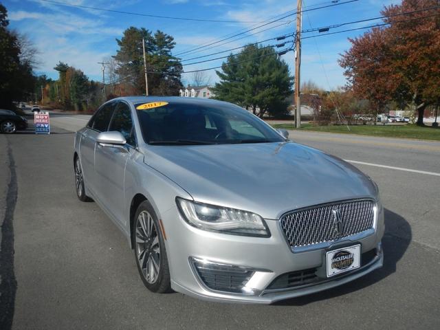 Silver 2017 Lincoln MKZ Hybrid Sedan Front-Wheel Drive Continuously Variable Transmission