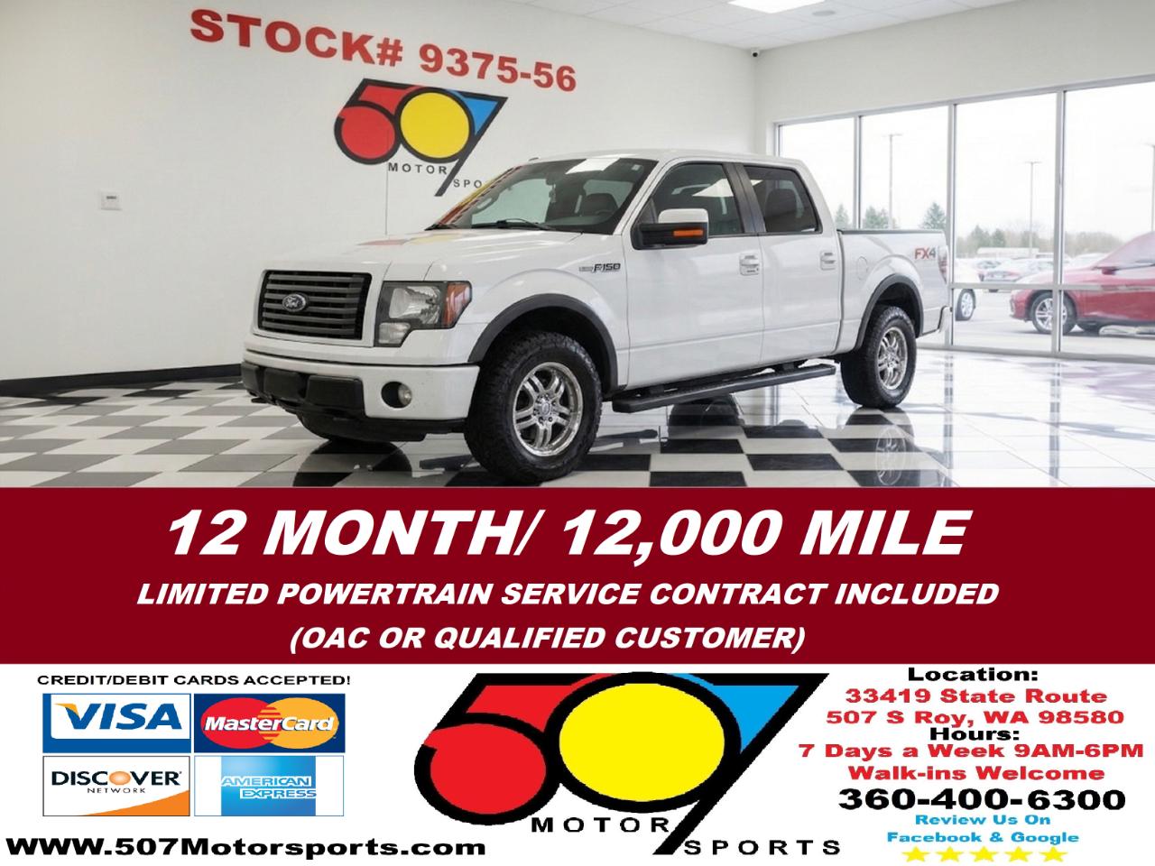 2012 Ford F-150 FX4 4WD SuperCrew