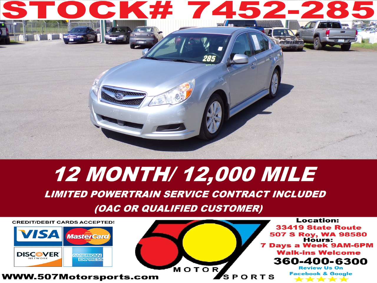 2012 Subaru Legacy 2.5i Premium
