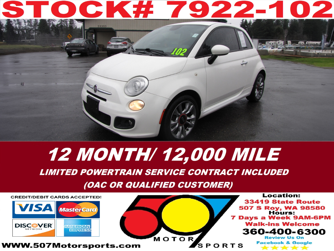 2015 Fiat 500 Sport