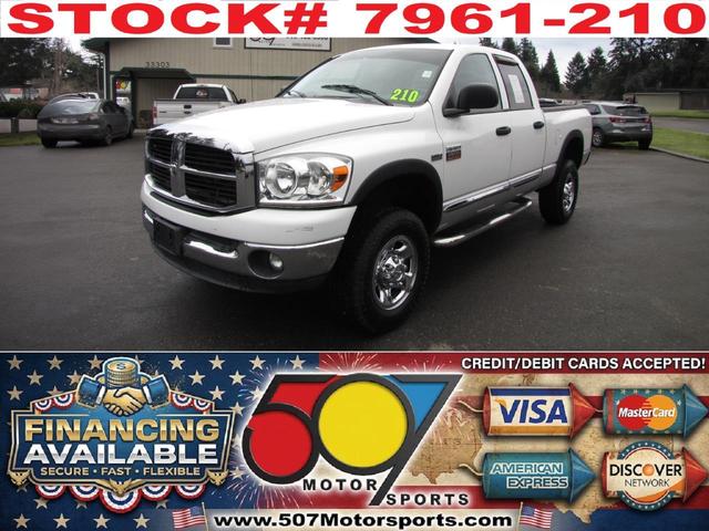 White 2007 Dodge RAM 2500 Pickup Truck Four-Wheel Drive Automatic