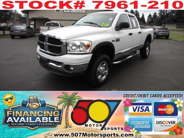 White 2007 Dodge RAM 2500 Pickup Truck Four-Wheel Drive Automatic