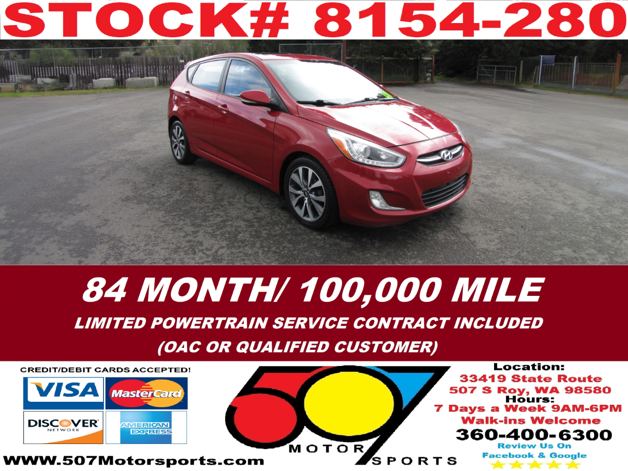 2015 Hyundai Accent Sport 5-Door 6A