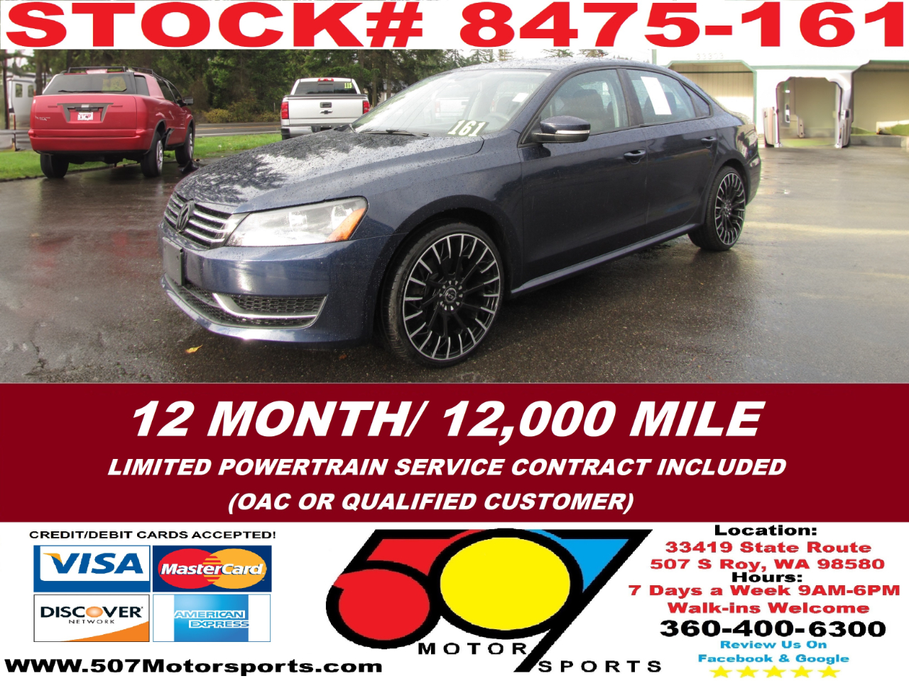 2012 Volkswagen Passat 2.5L S W/Appearance