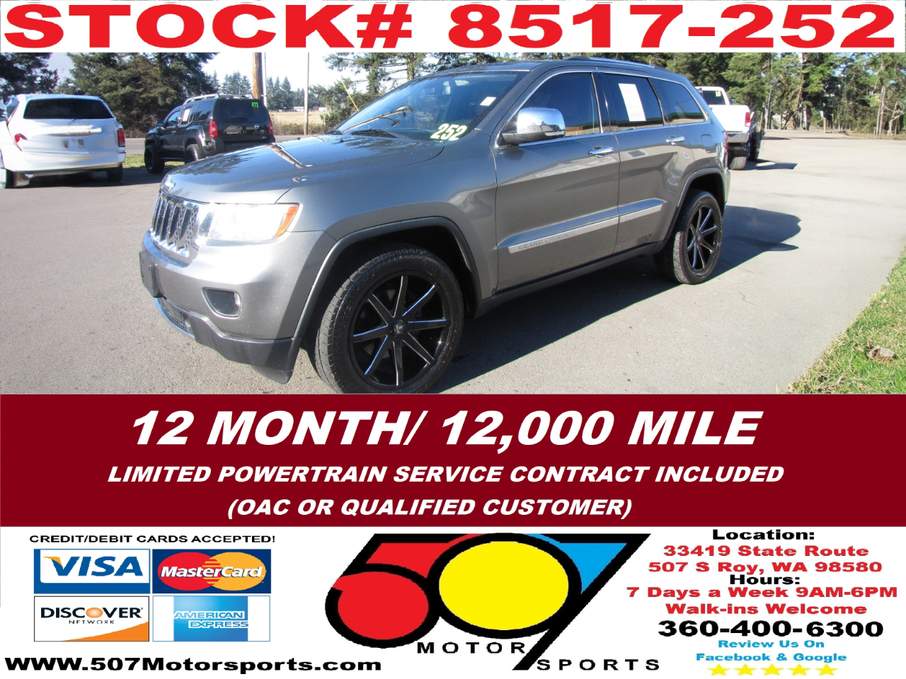2013 Jeep Grand Cherokee Overland 2WD