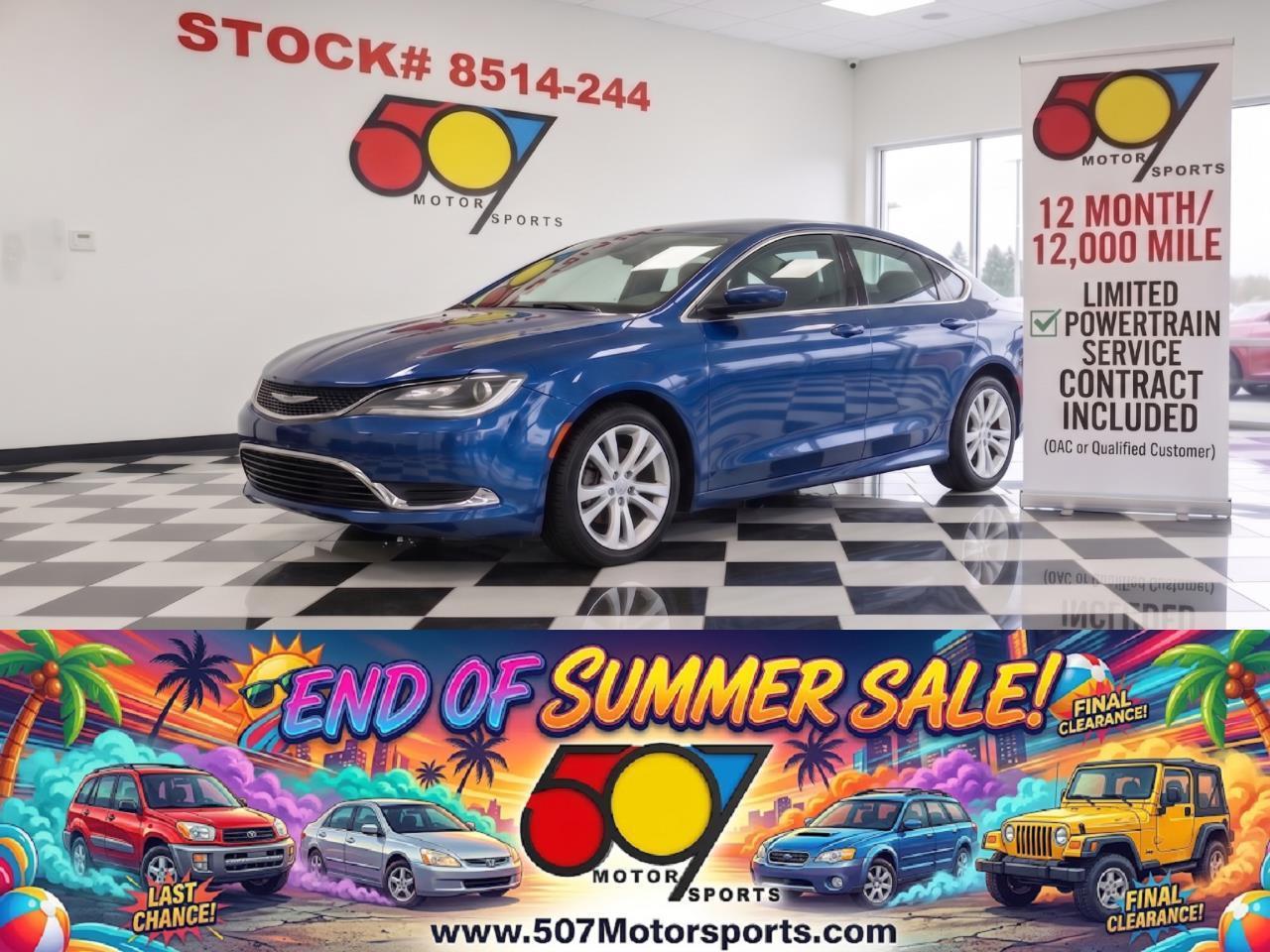  2016 Chrysler 200 Limited Sedan FWD   