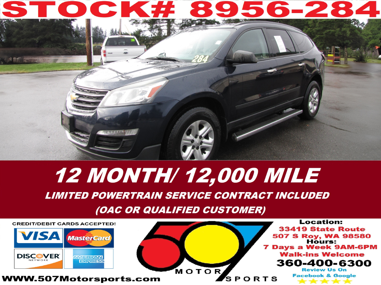 2015 Chevrolet Traverse LS AWD w/PDC