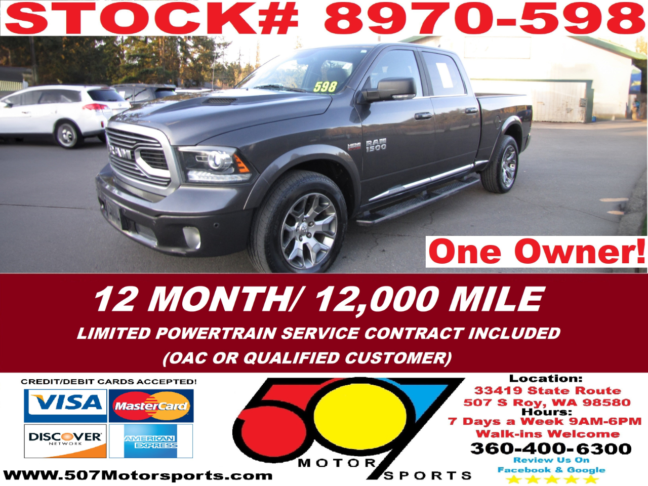 2018 RAM 1500 Limited Crew Cab LWB 4WD