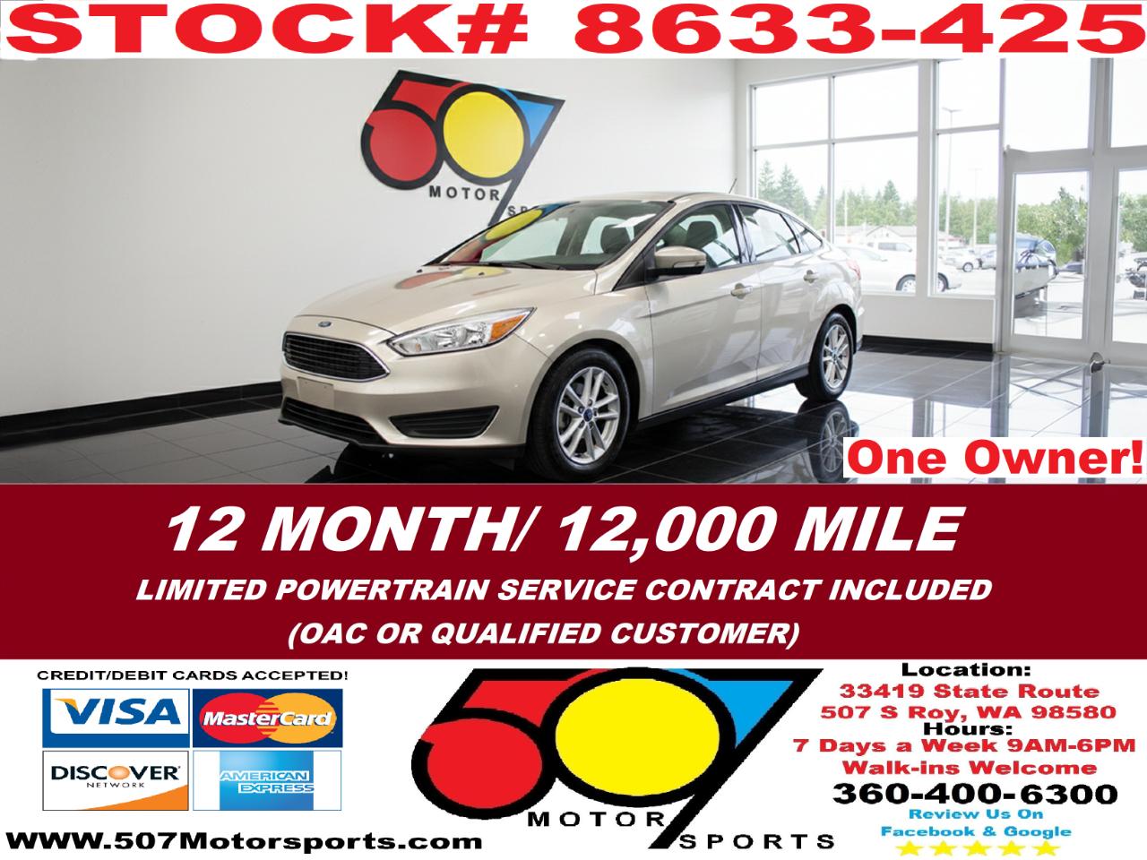 2018 Ford Focus SE Sedan