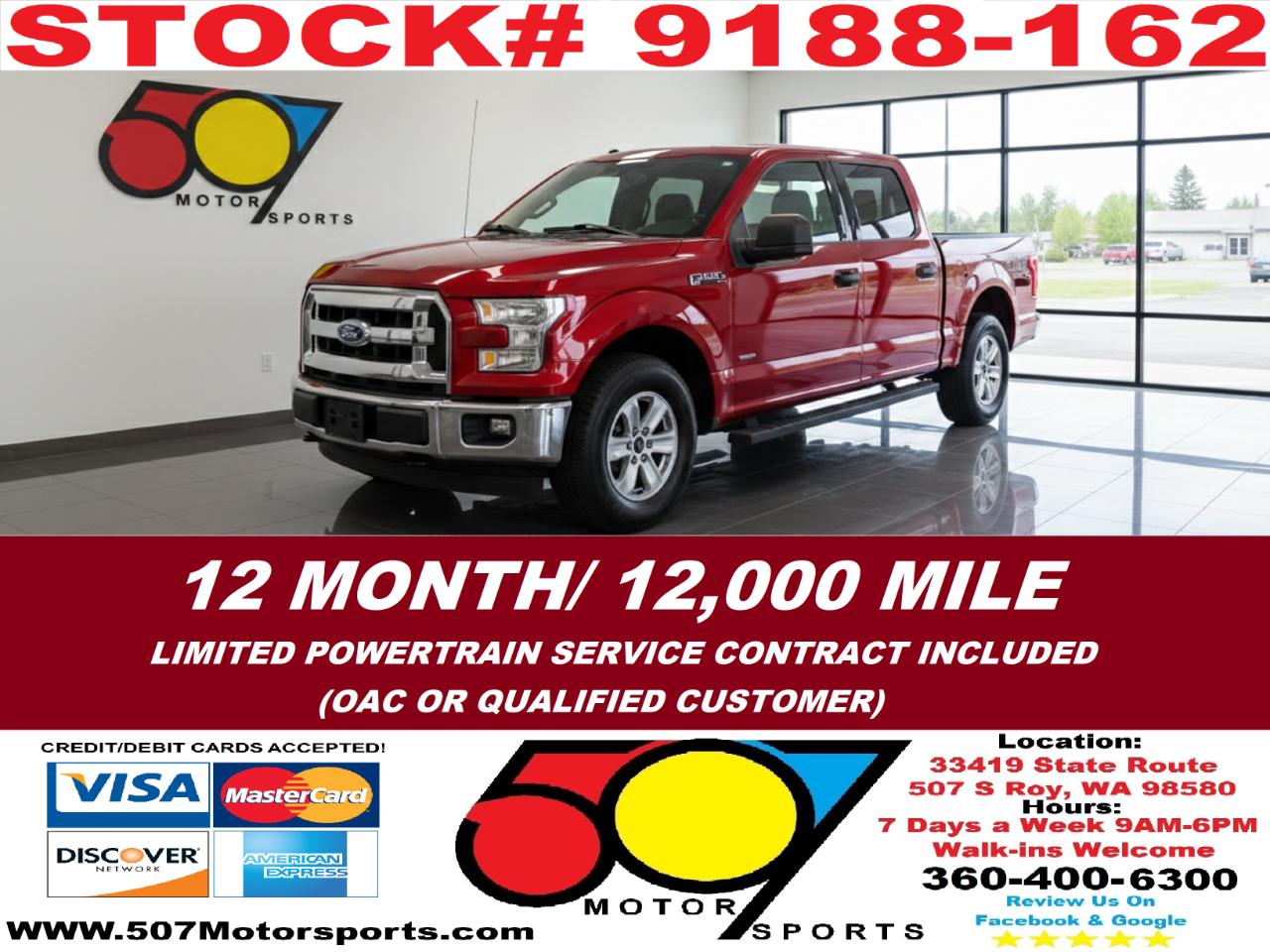 2017 Ford F-150 XLT SuperCrew 5.5-ft. Bed 4WD