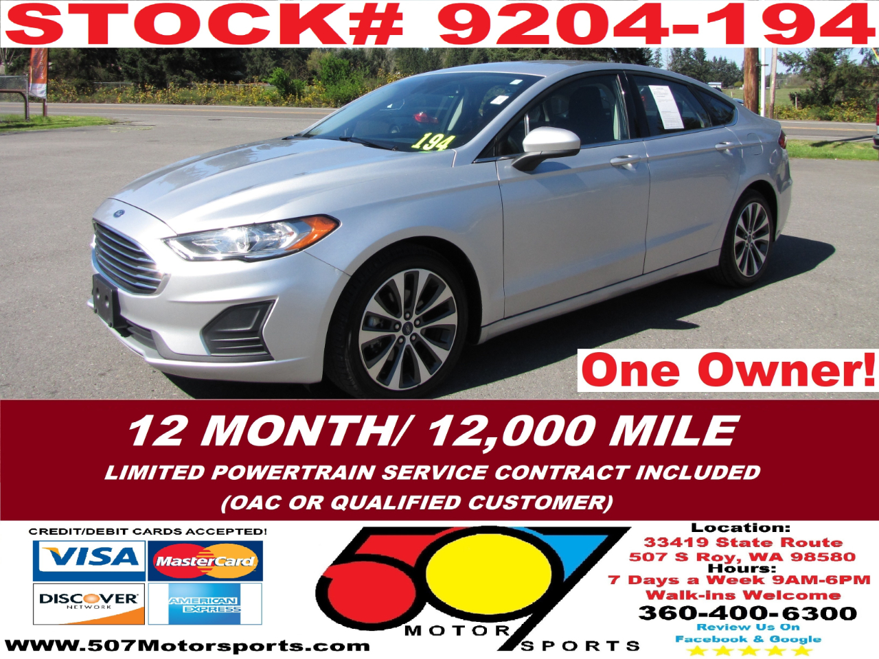 2019 Ford Fusion SE's photo