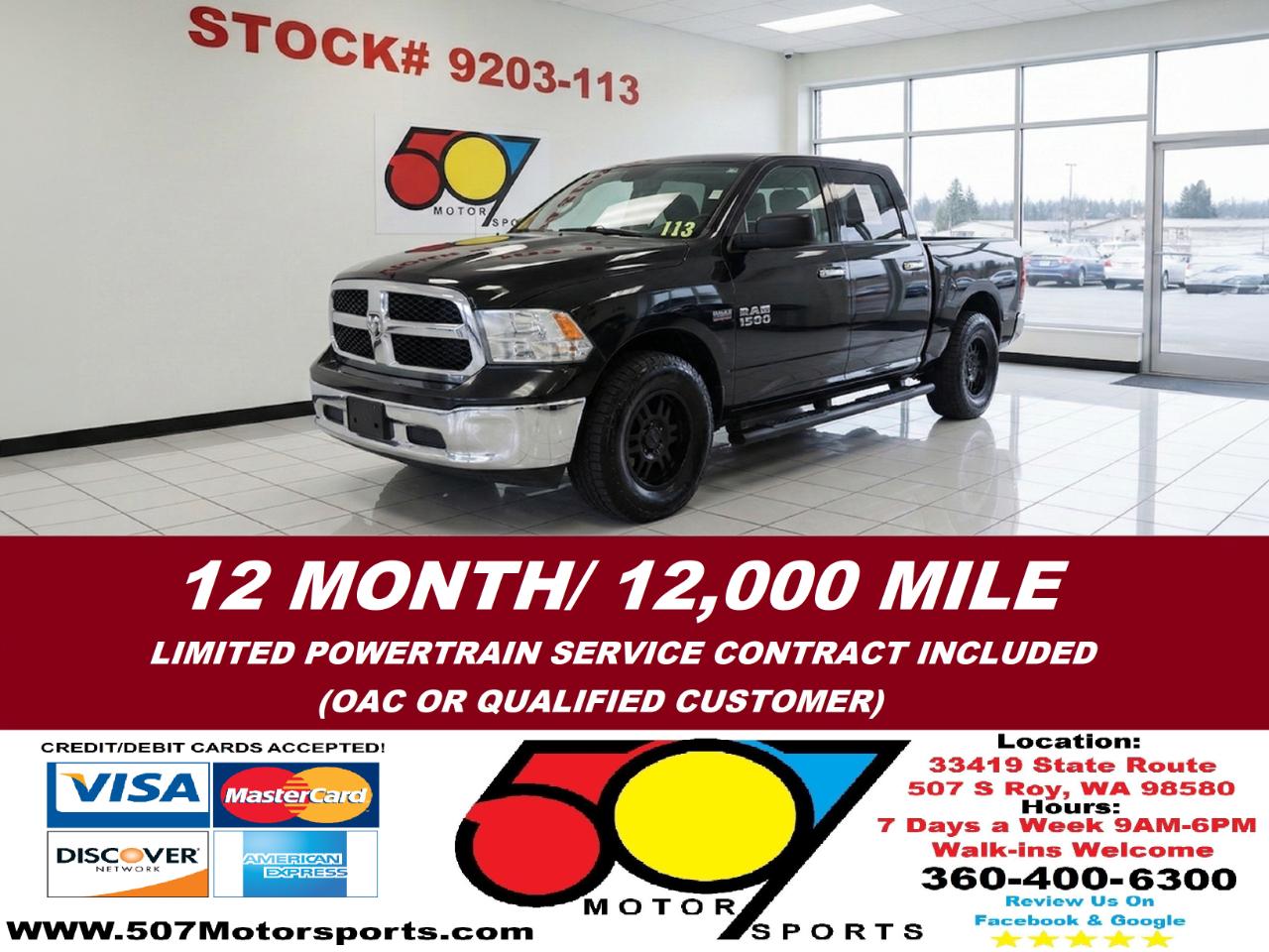 2016 RAM 1500 SLT Crew Cab SWB 4WD