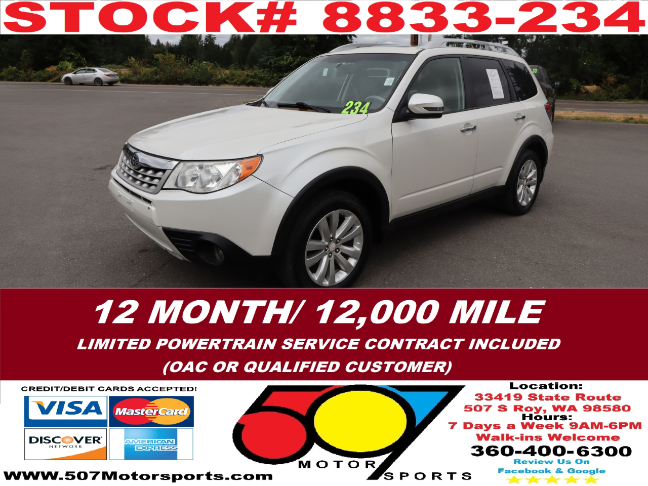 2011 Subaru Forester 2.5X Limited