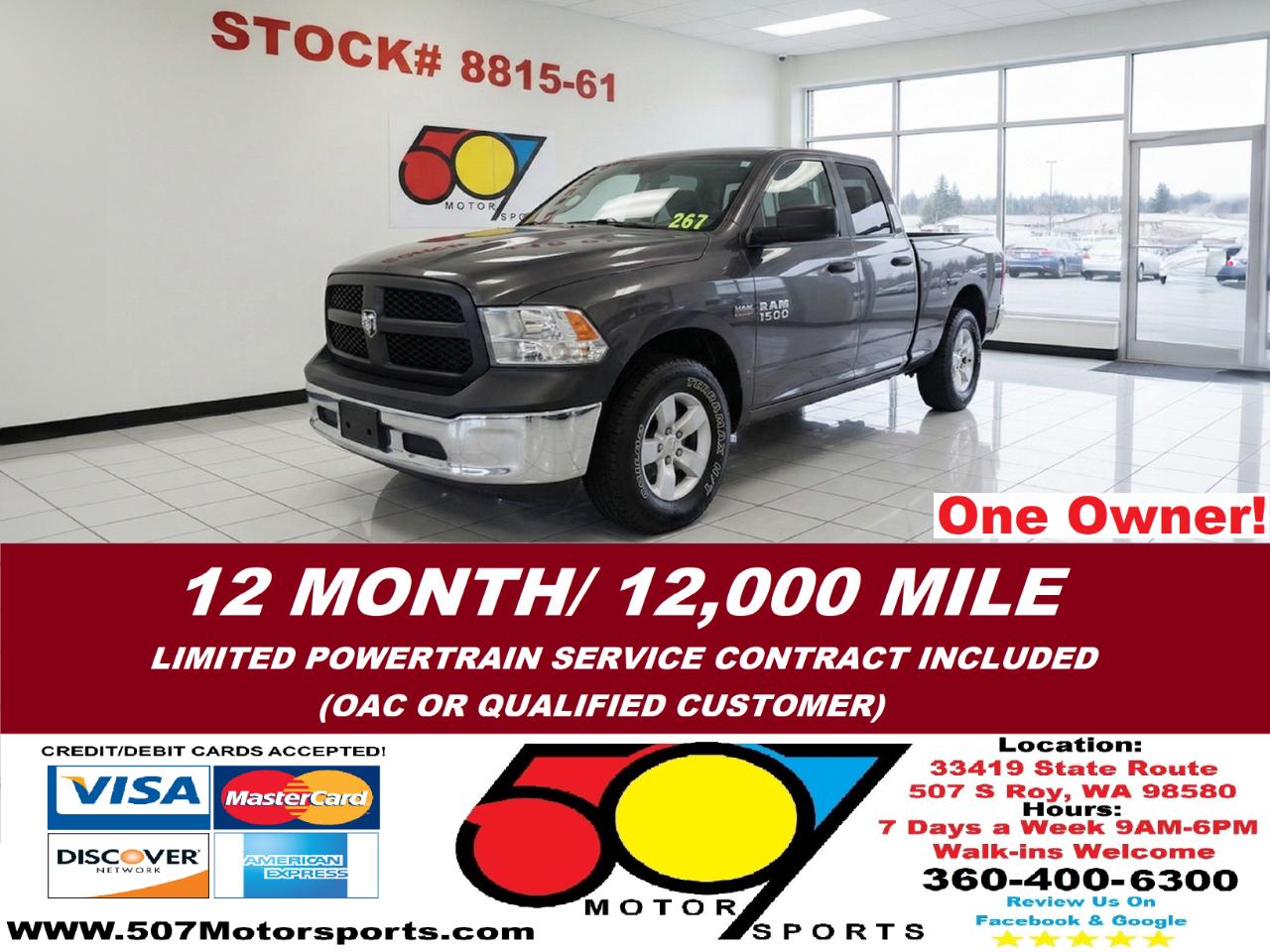 2017 RAM 1500 Tradesman Quad Cab 4WD
