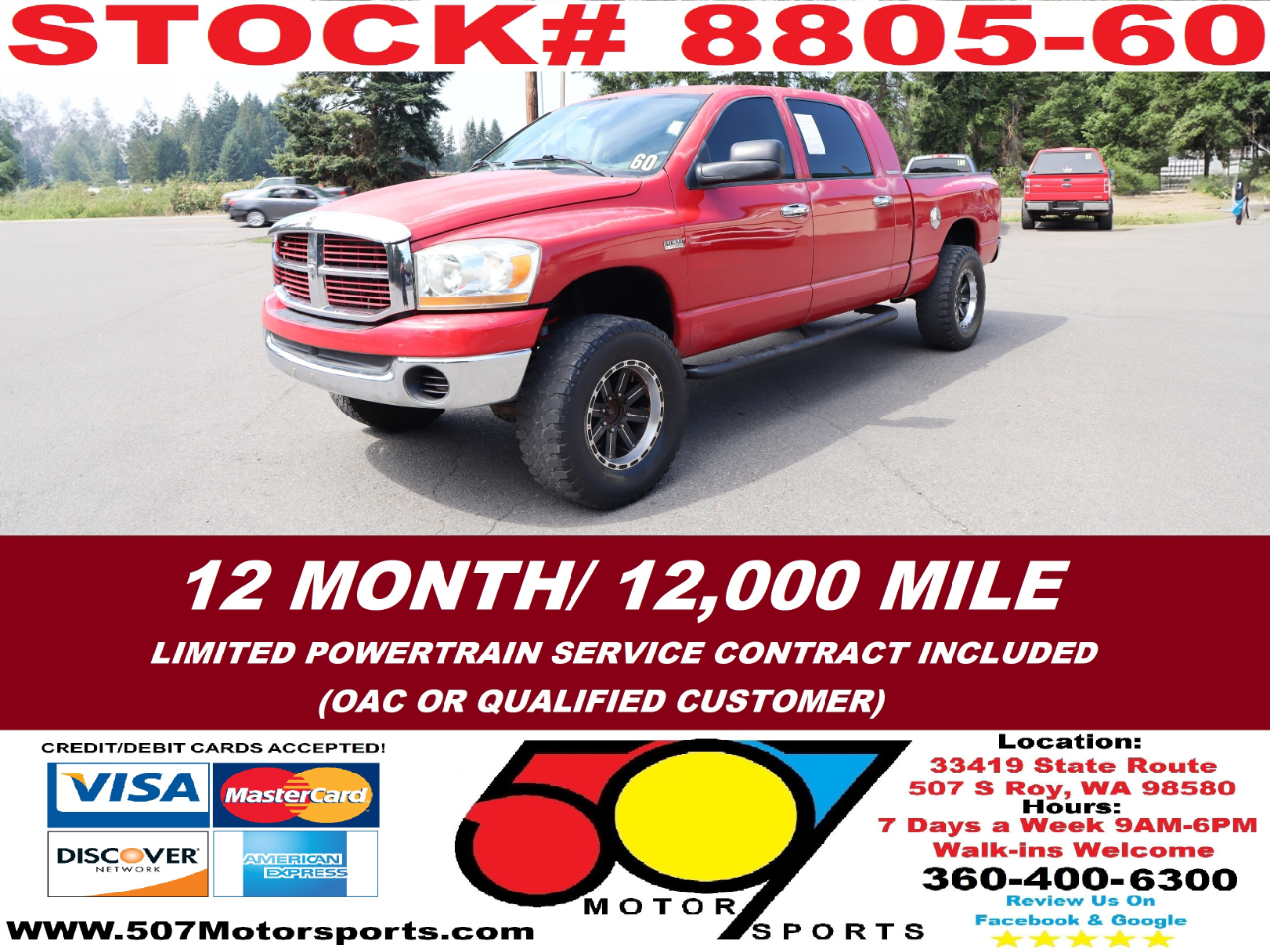 2006 Dodge Ram 1500 SLT Mega Cab 4WD