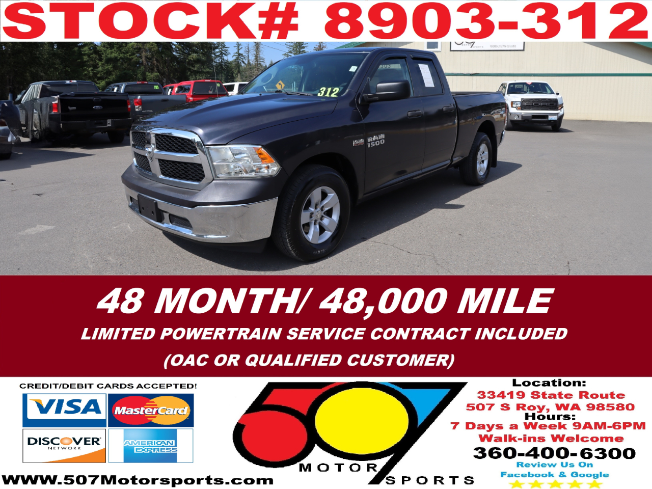 2016 RAM 1500 Tradesman Quad Cab 2WD