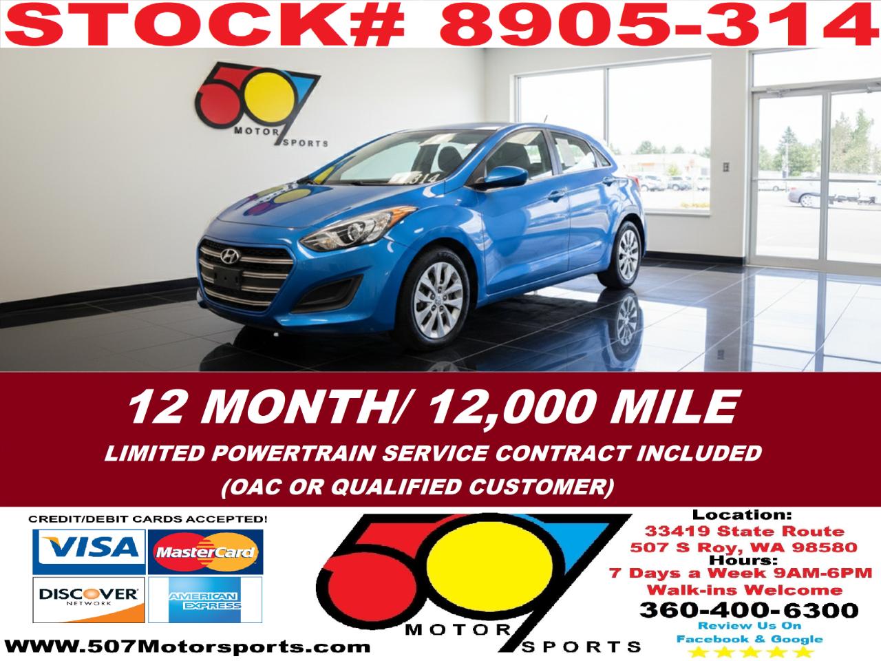 2017 Hyundai Elantra GT A/T