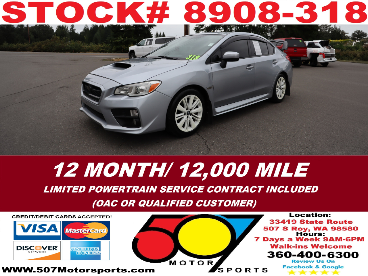 2015 Subaru WRX Impreza Turbo