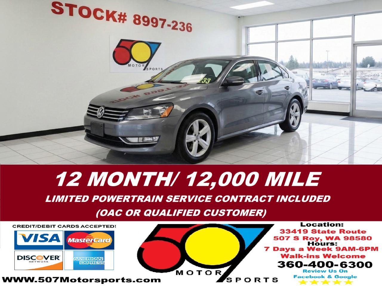 2015 Volkswagen Passat Sport PZEV 5M