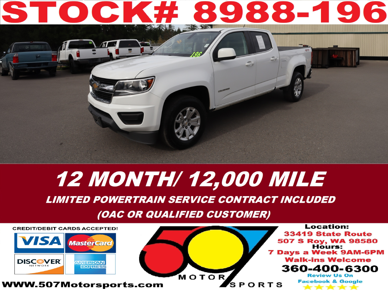 2020 Chevrolet Colorado LT Crew Cab 4WD Short Box