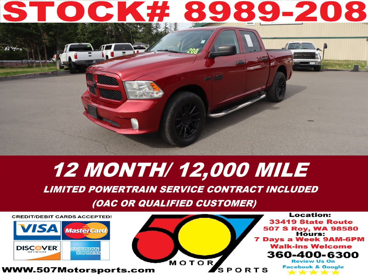 2013 RAM 1500 Tradesman Crew Cab SWB 4WD