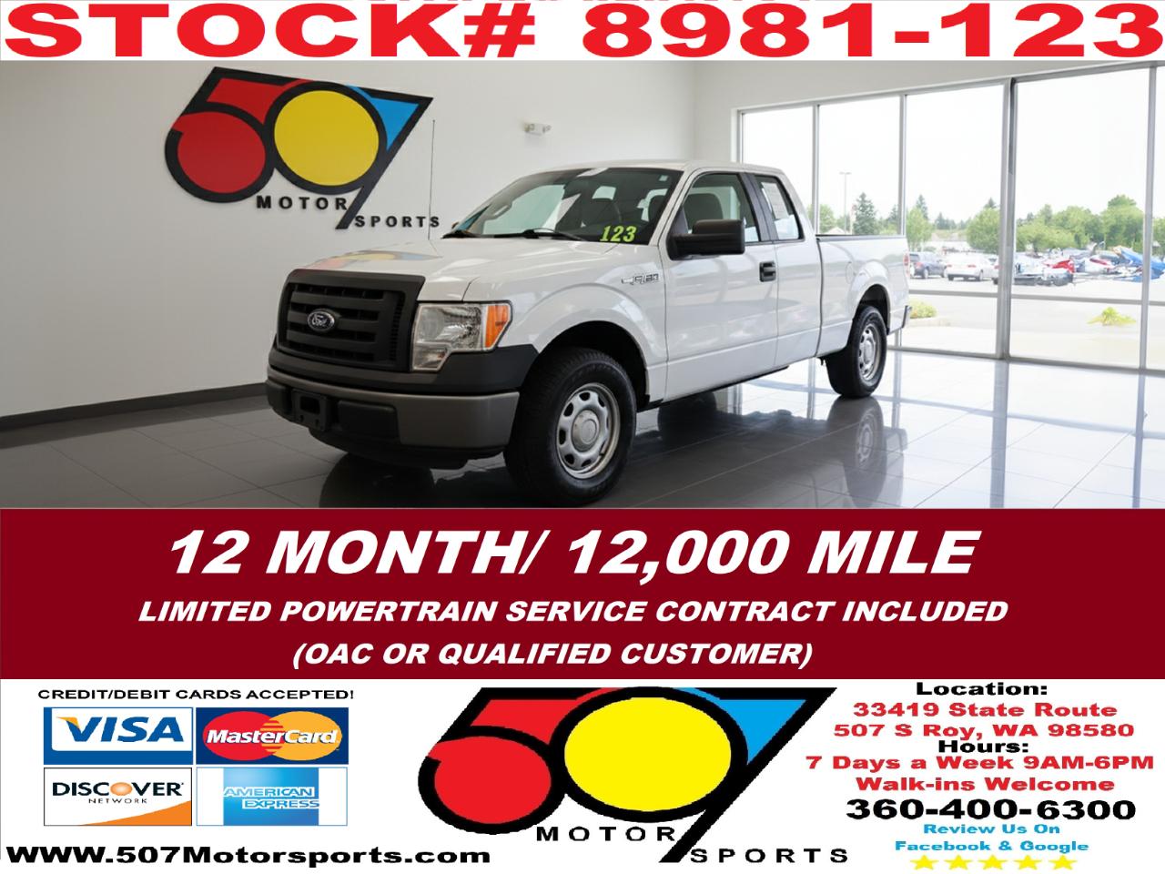 2012 Ford F-150 XL SuperCab 6.5-ft. Bed 2WD