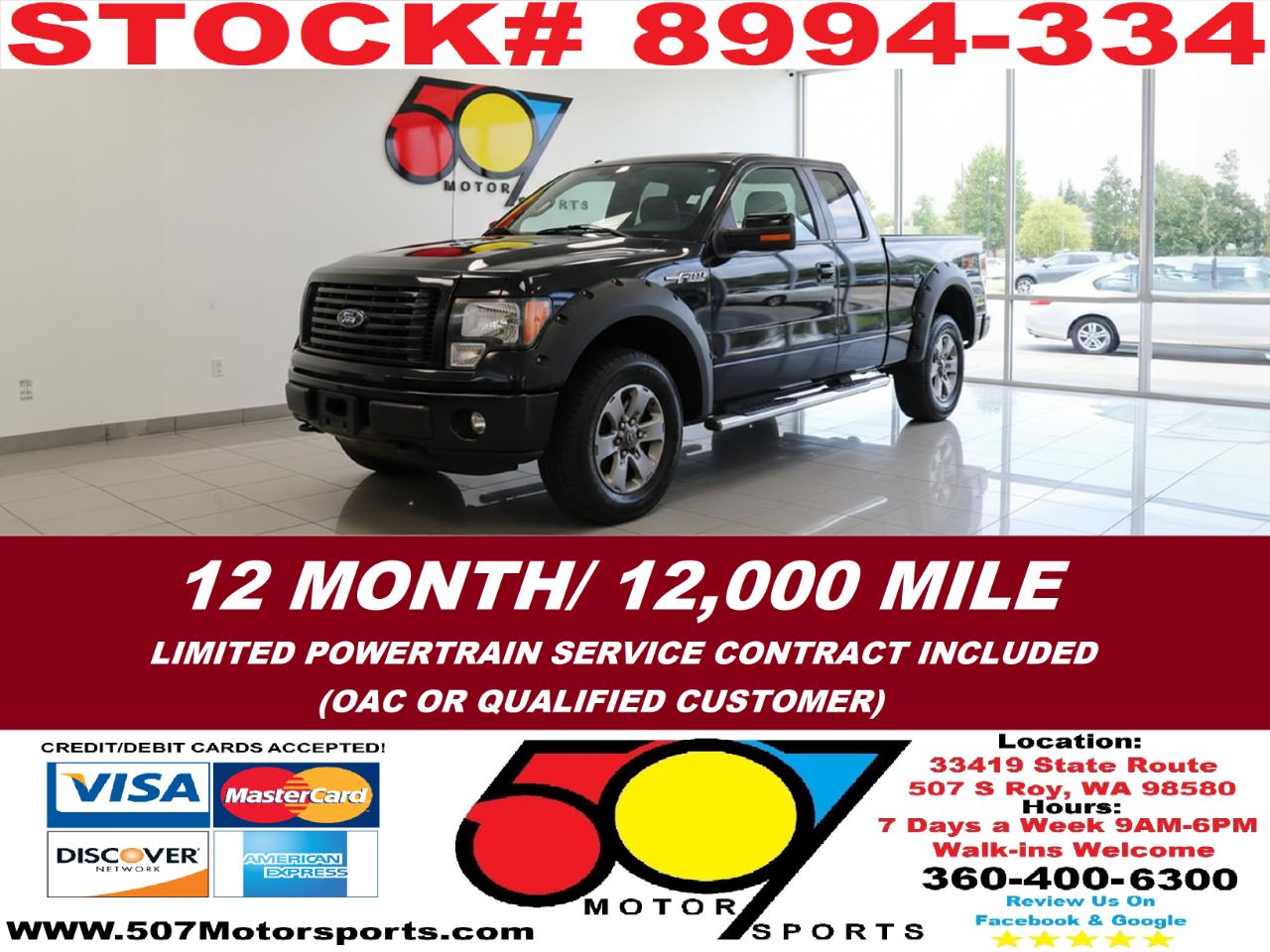 2012 Ford F-150 FX4 SuperCab 6.5-ft. Bed 4WD