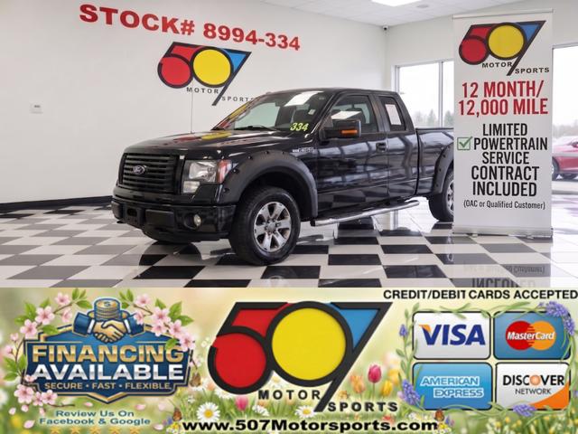 Black 2012 Ford F-150 FX4 SuperCab 4WD Pickup Truck Four-Wheel Drive Automatic