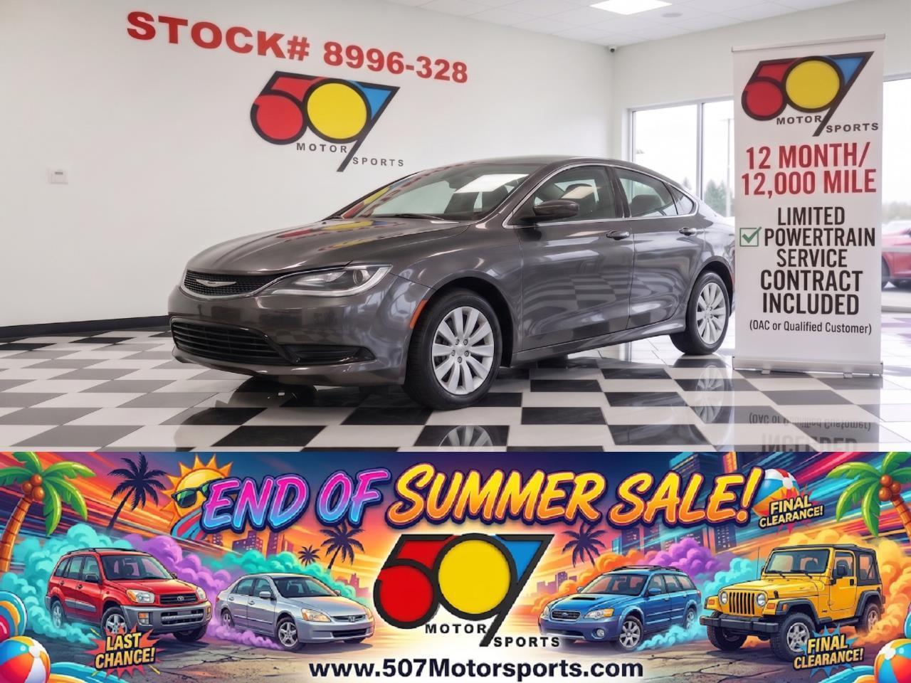  2016 Chrysler 200 LX Sedan FWD   