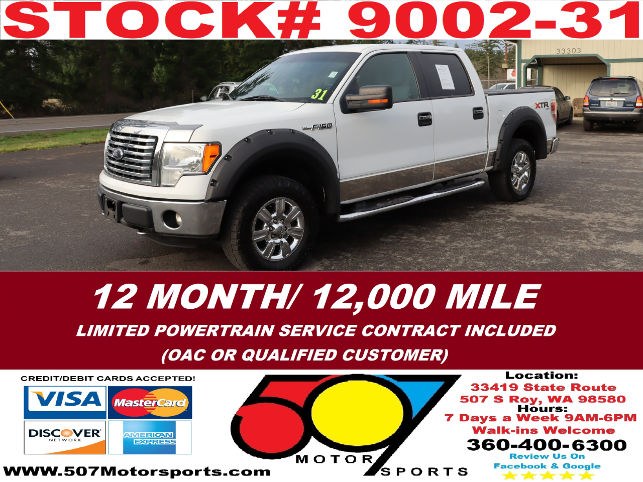 2012 Ford F-150 XLT SuperCrew 5.5-ft. Bed 4WD