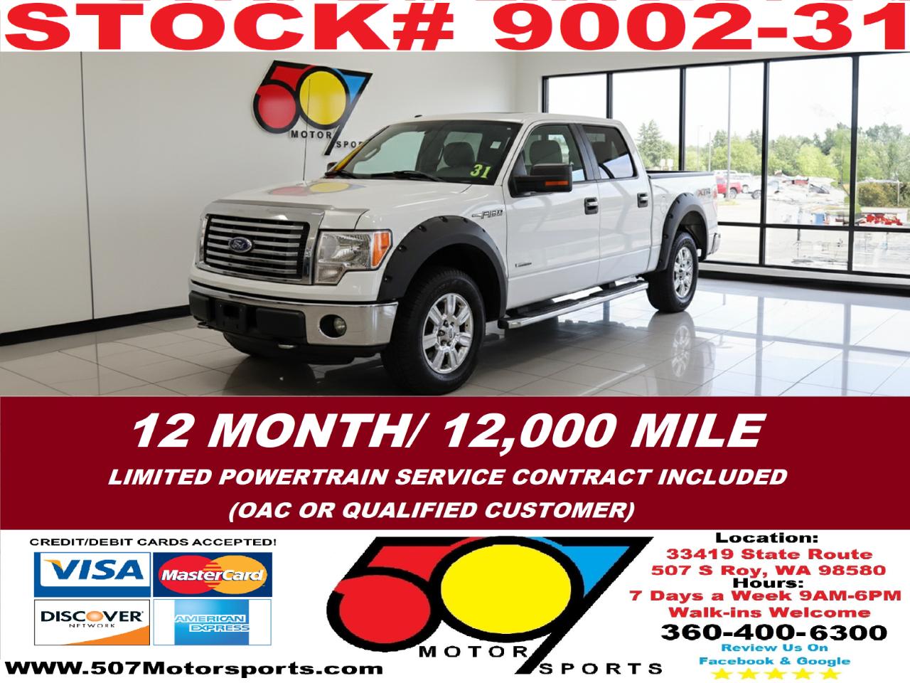 2012 Ford F-150 XLT SuperCrew 5.5-ft. Bed 4WD