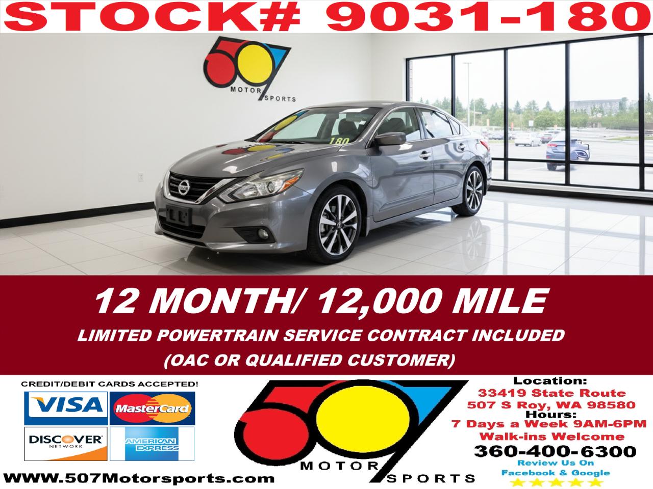 2016 Nissan Altima 2.5 SR