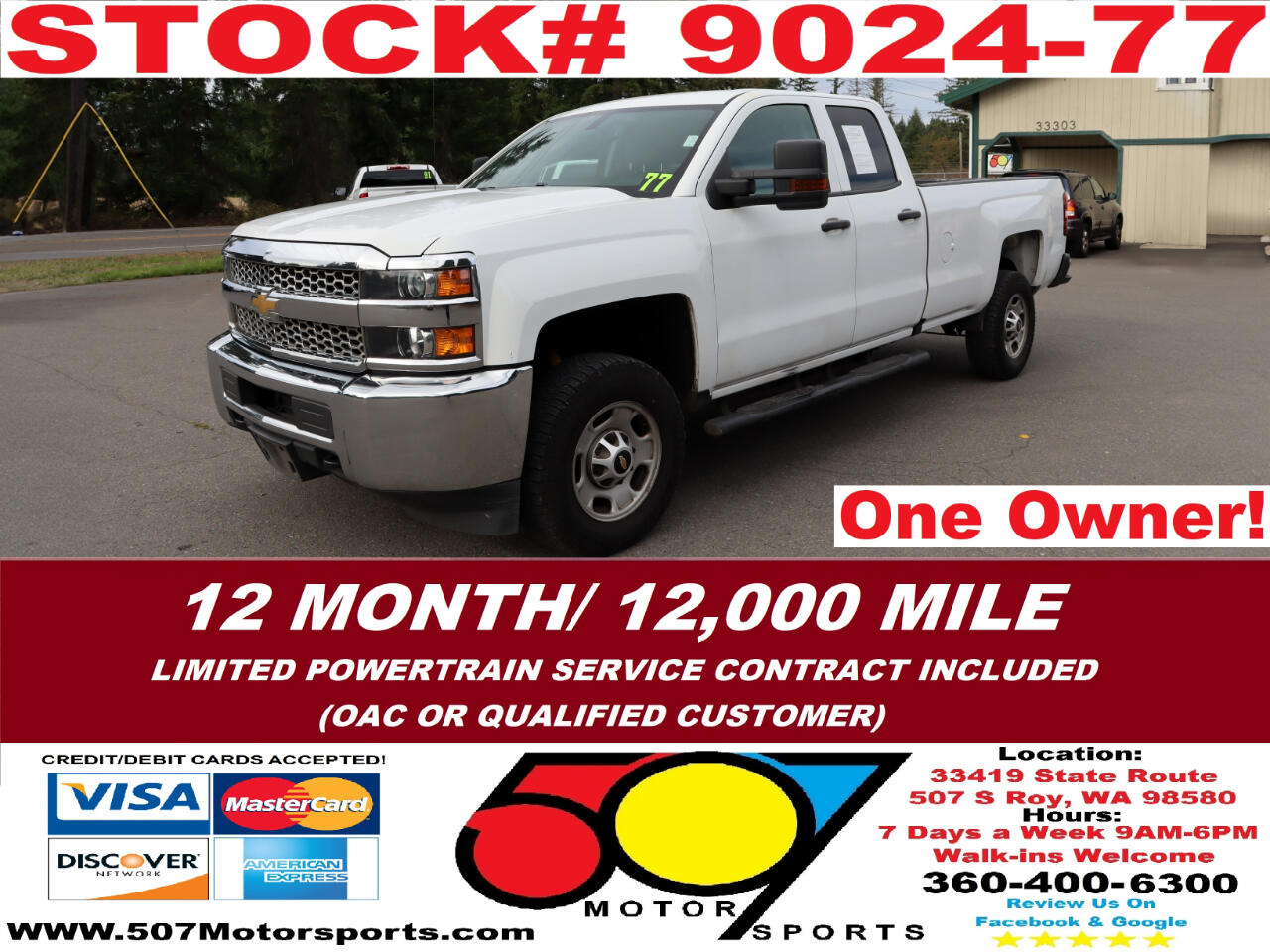 2019 Chevrolet Silverado 2500HD Work Truck Double Cab 4WD