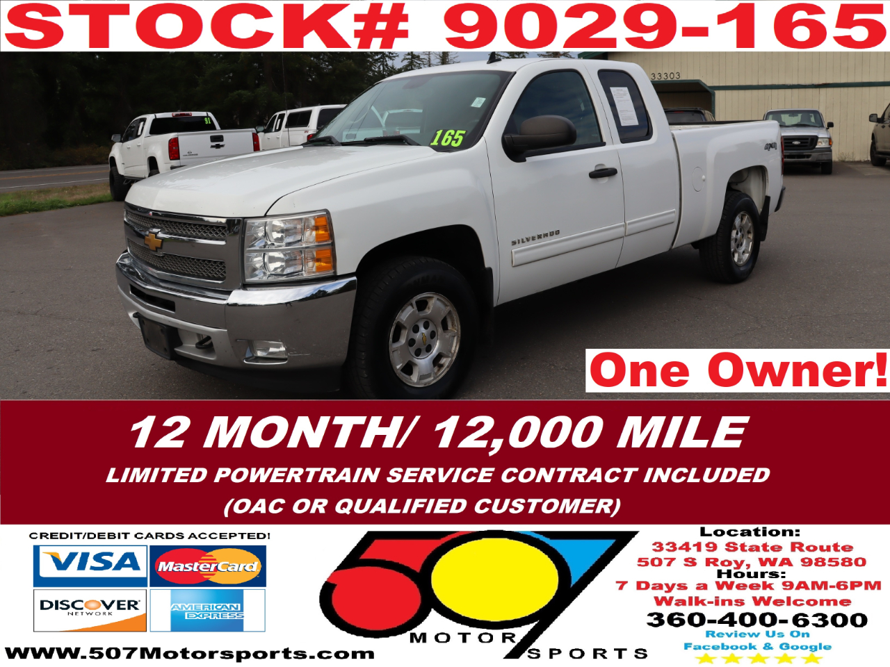 2013 Chevrolet Silverado 1500 LT Ext. Cab Long Box 4WD