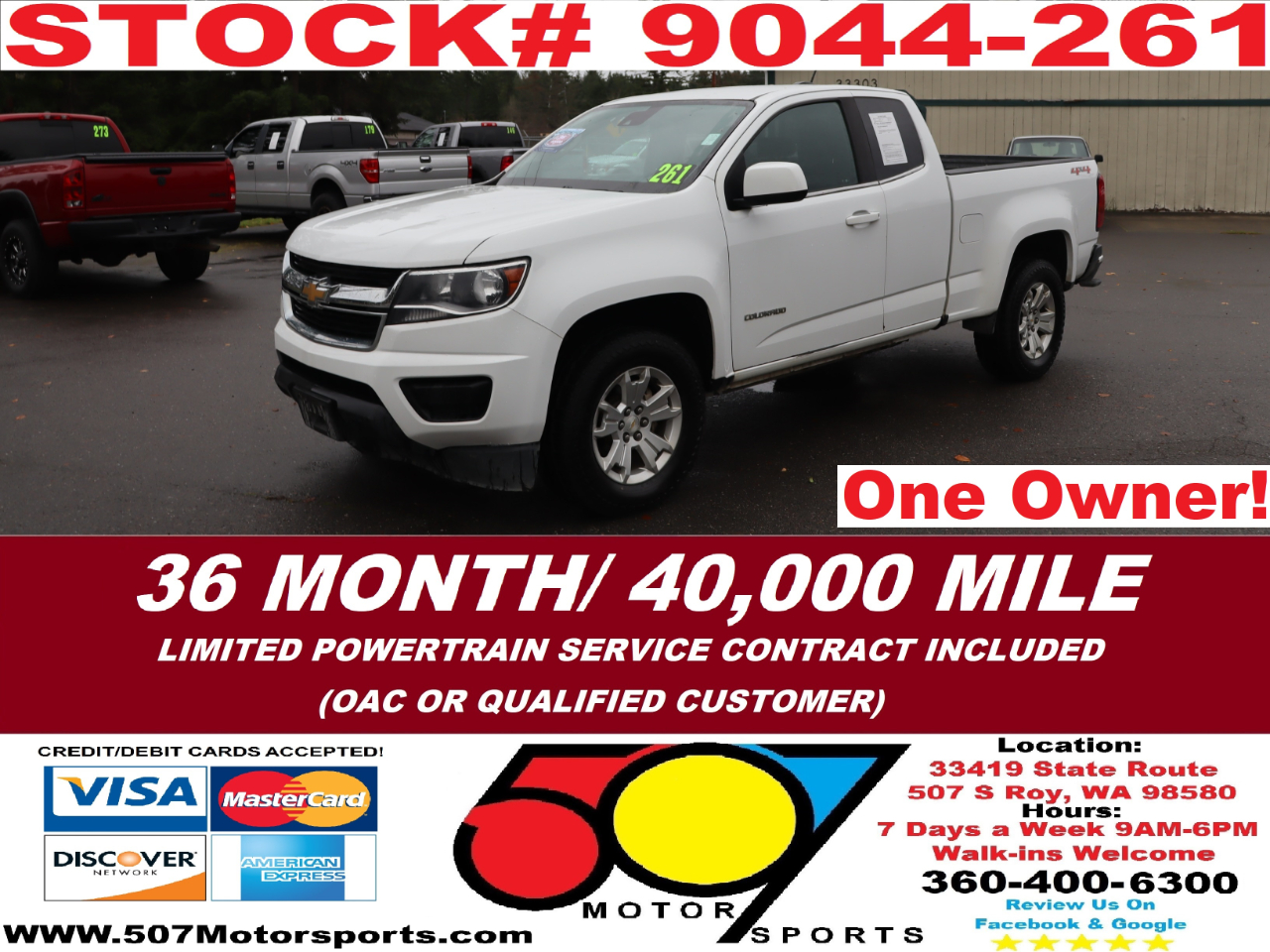 2018 Chevrolet Colorado LT Ext. Cab 4WD
