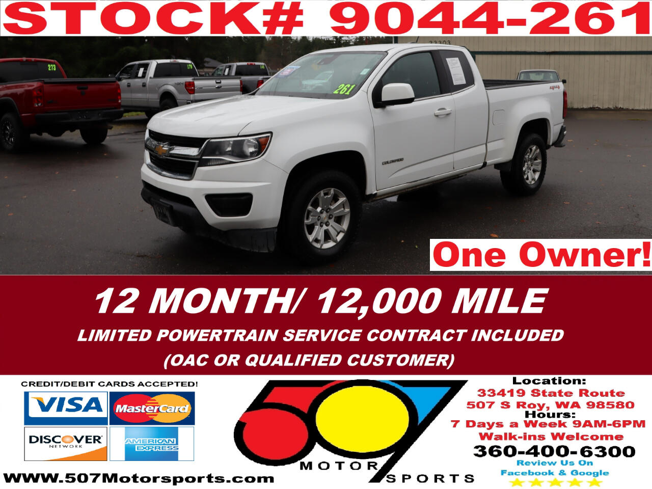 2018 Chevrolet Colorado LT Ext. Cab 4WD