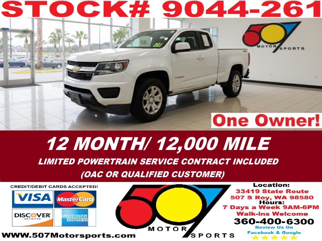 2018 Chevrolet Colorado LT Ext. Cab 4WD