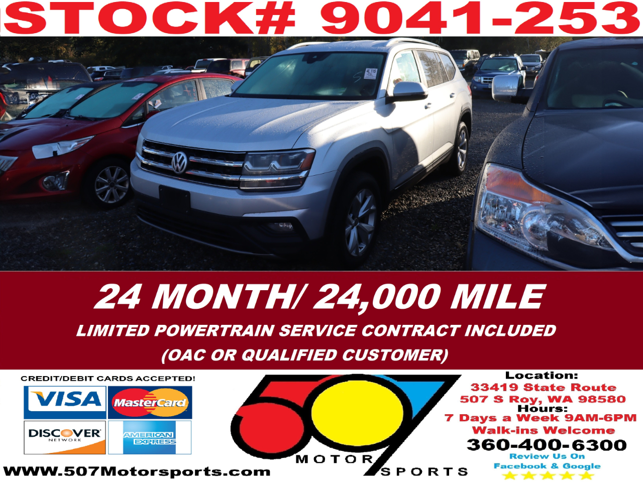 2019 Volkswagen Atlas V6 SE w/Technology AWD