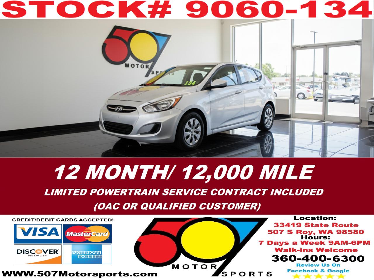 2017 Hyundai Accent SE 5-Door 6A