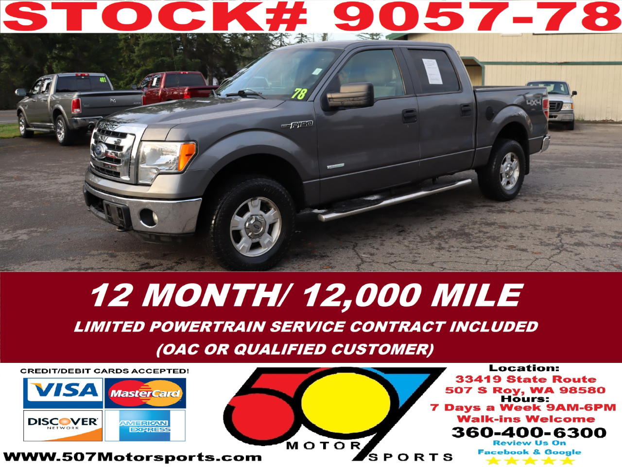 2012 Ford F-150 XLT SuperCrew 5.5-ft. Bed 4WD
