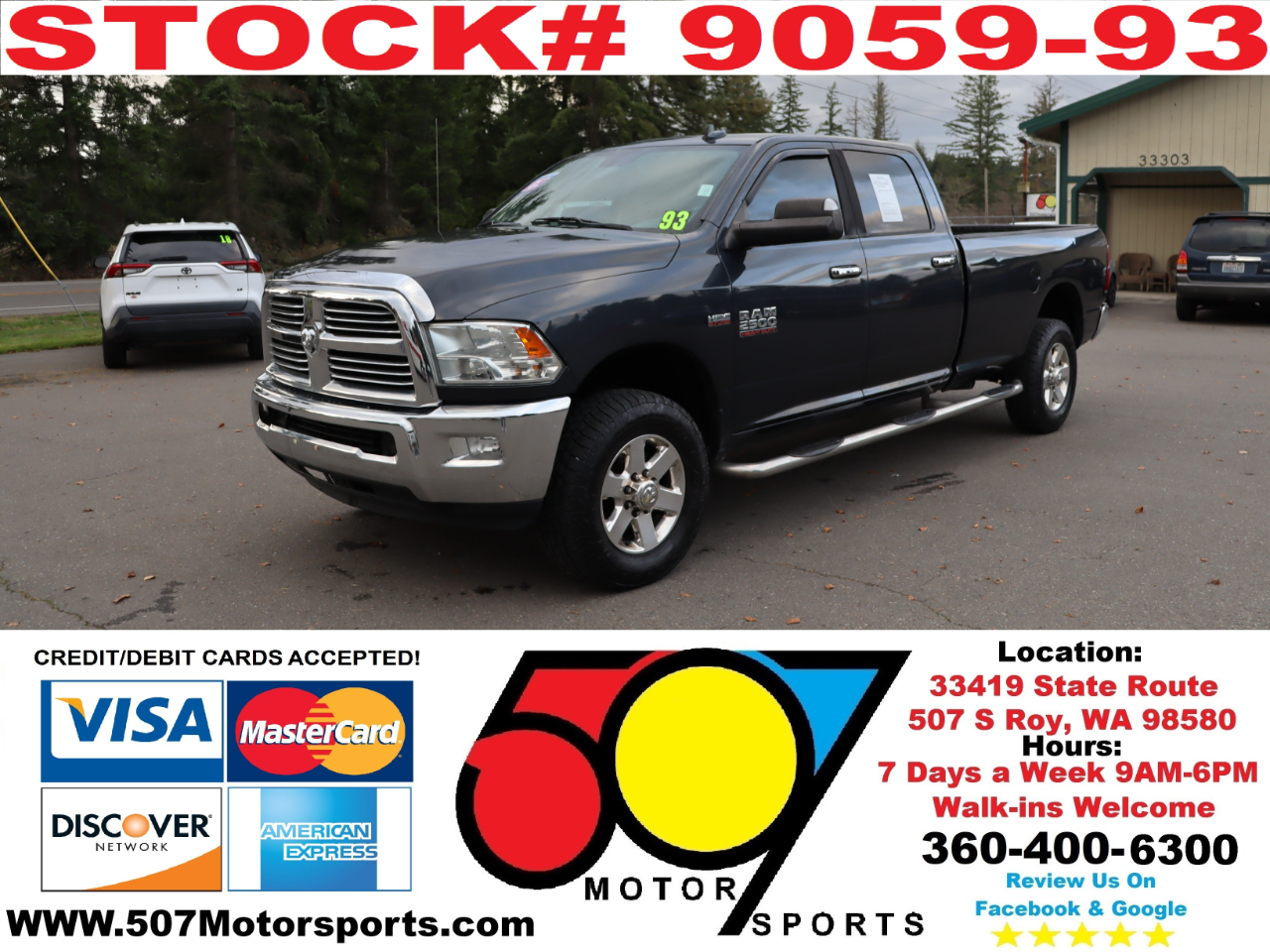 2015 RAM 2500 Big Horn  Crew Cab LWB 4WD