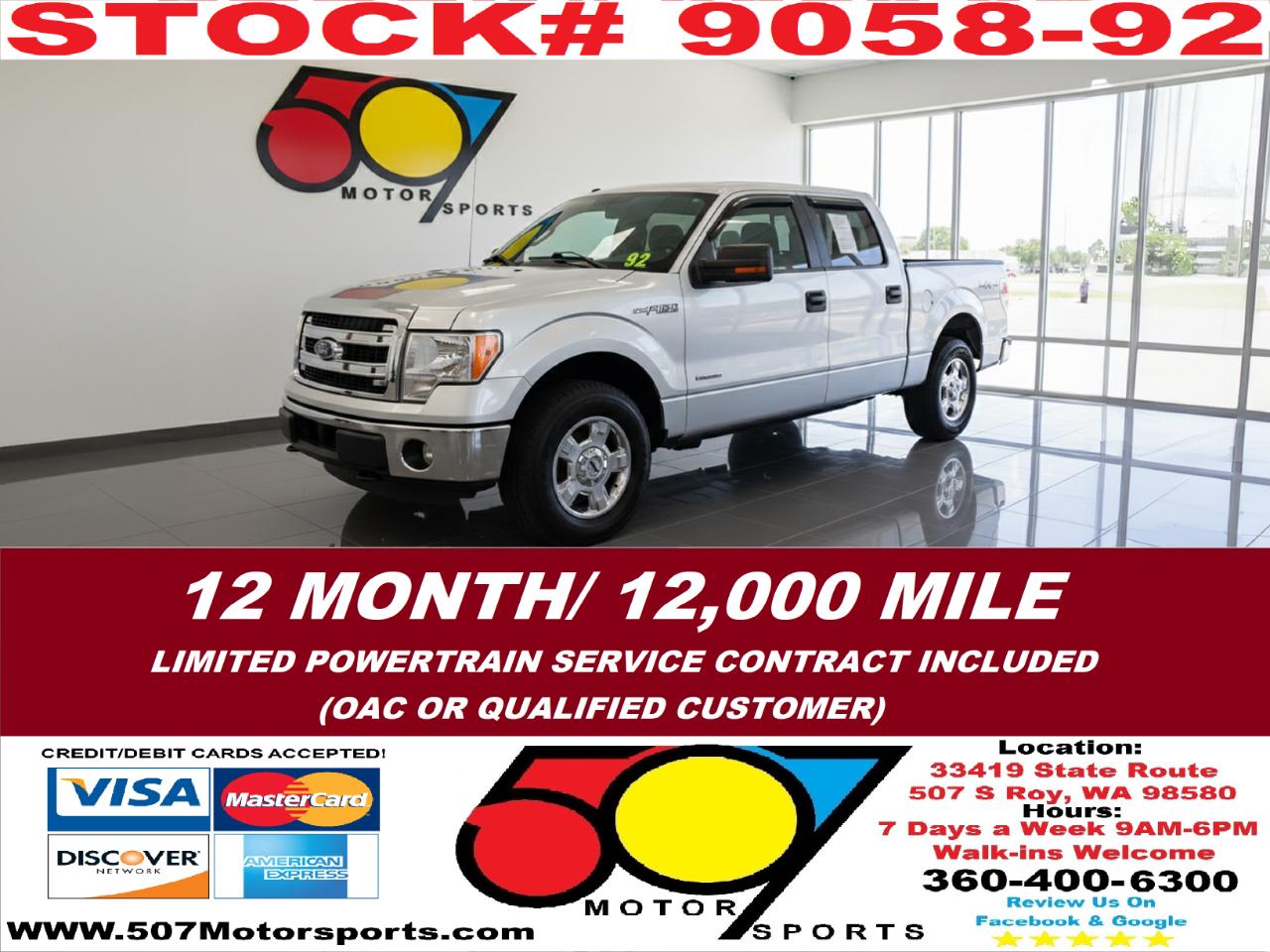 2013 Ford F-150 XLT SuperCrew 5.5-ft. Bed 4WD
