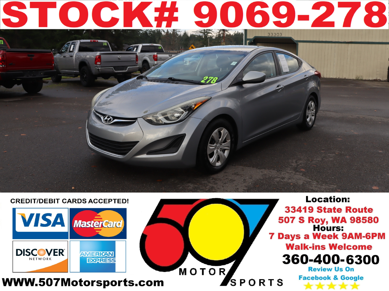 2016 Hyundai Elantra SE 6AT