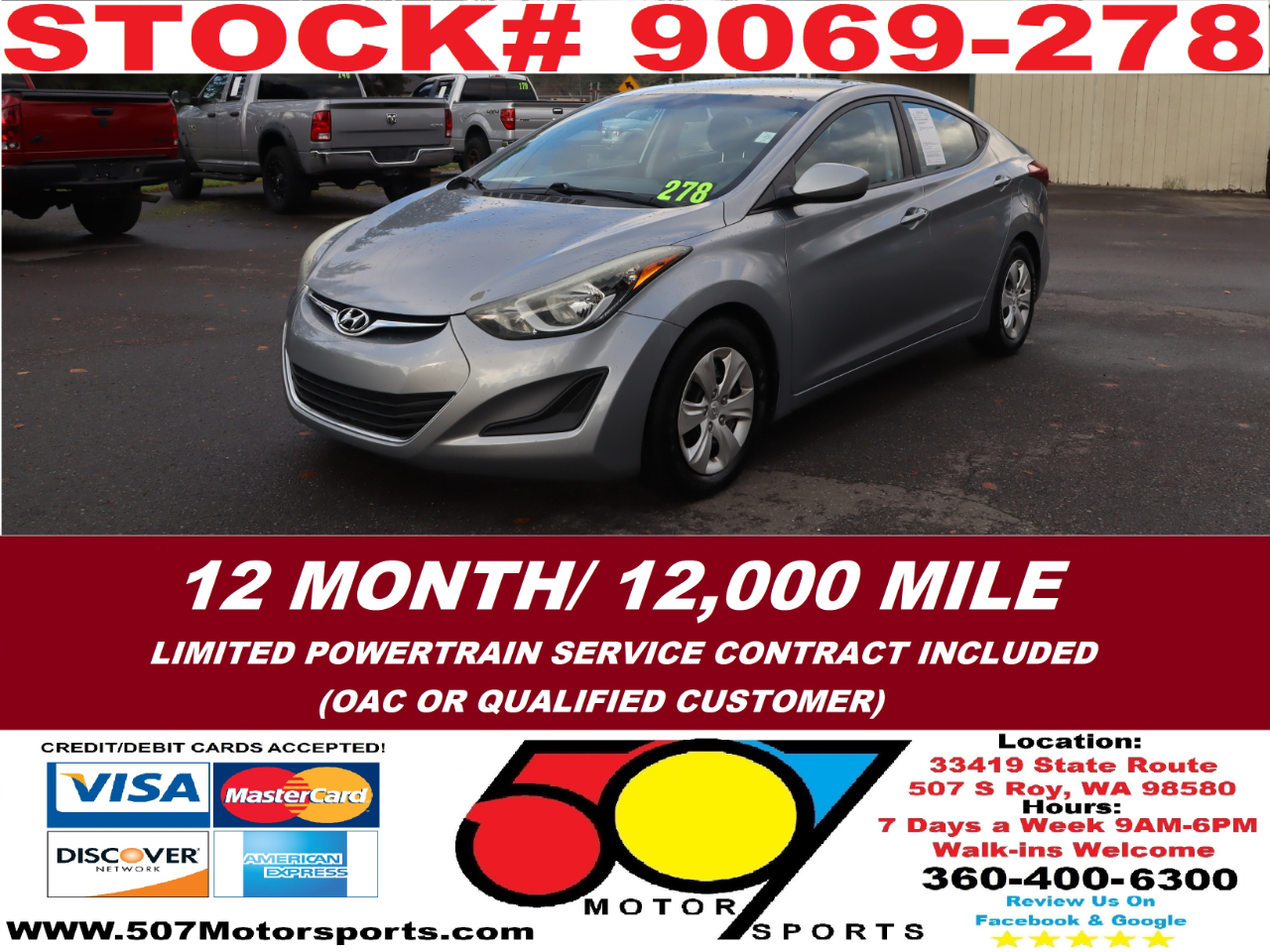2016 Hyundai Elantra SE 6AT