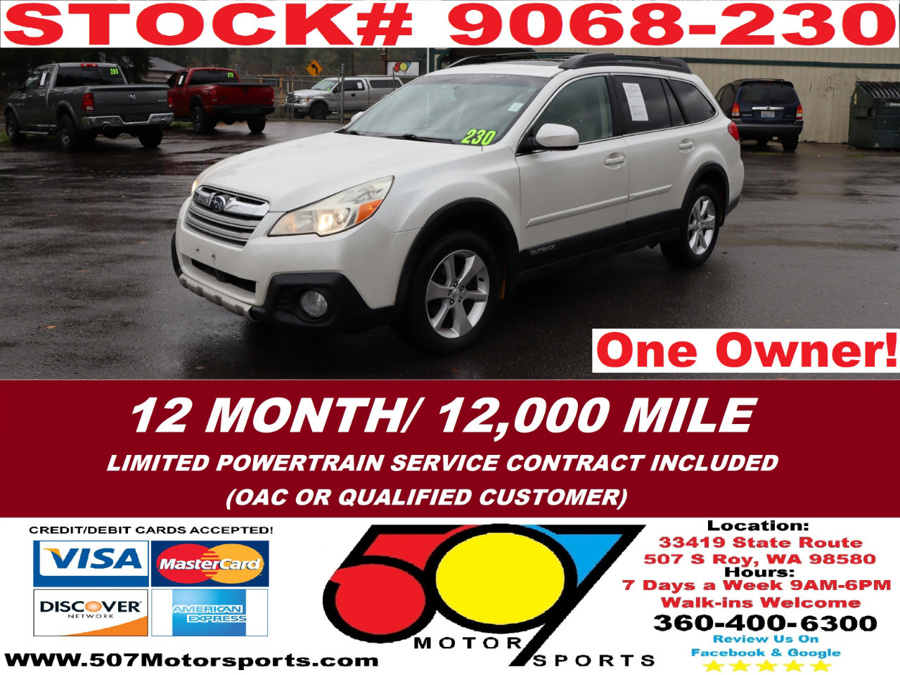 2014 Subaru Outback 2.5i Limited