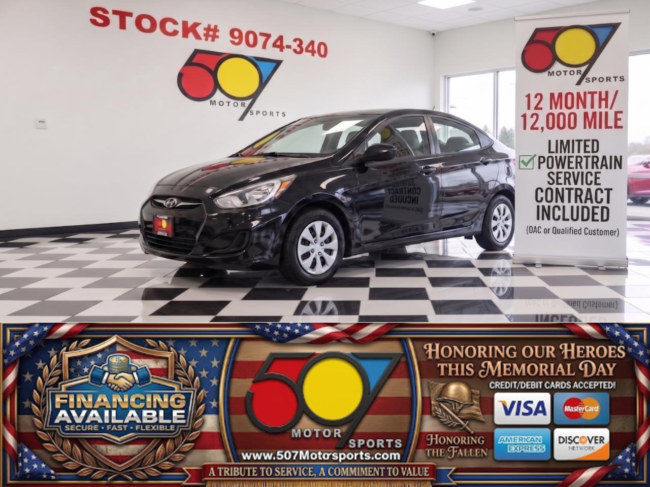 2016 Hyundai Accent SE 4-Door 6A