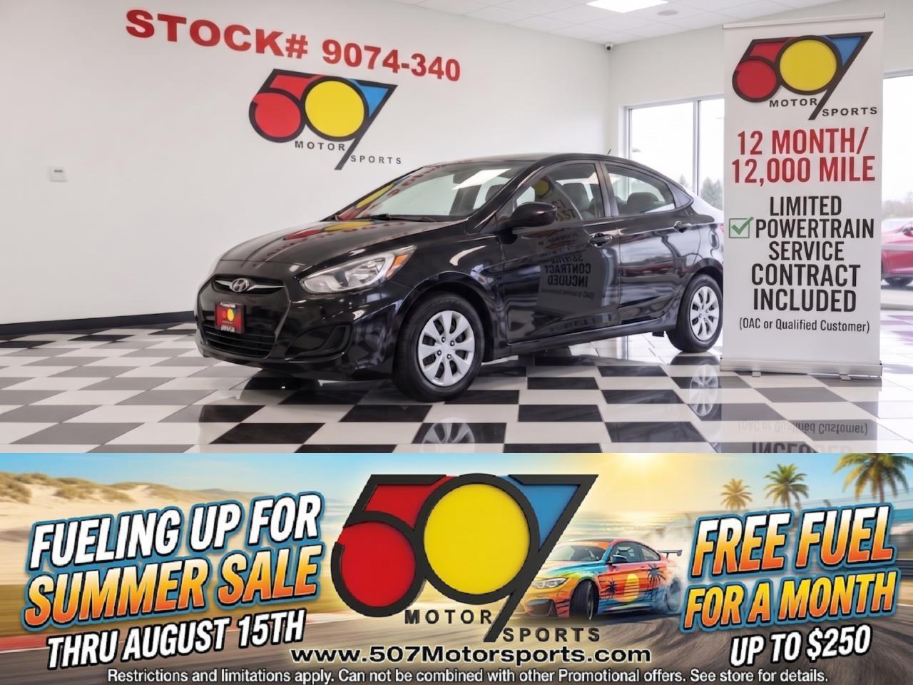 2016 Hyundai Accent SE 4-Door 6A