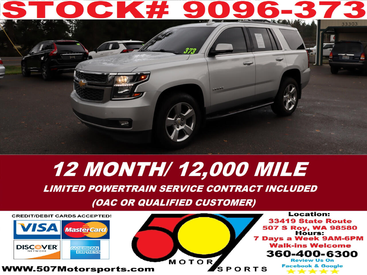 2015 Chevrolet Tahoe LT 4WD