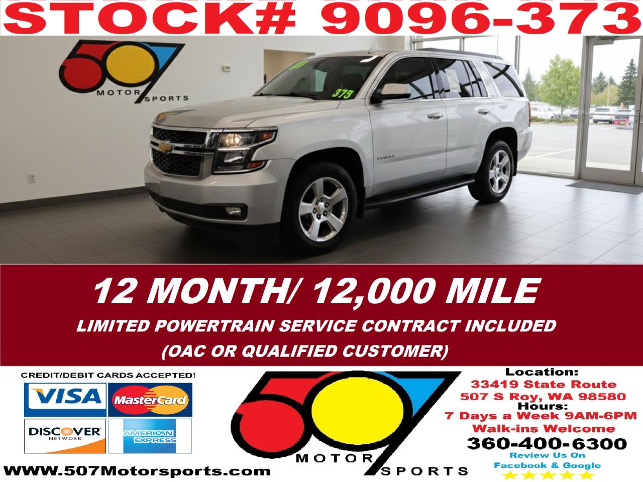 2015 Chevrolet Tahoe LT 4WD